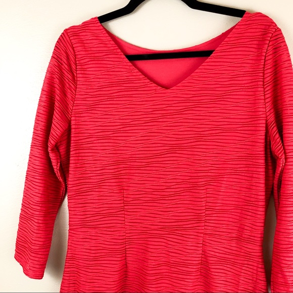 Closet closing, make offer! Gianni Bini Red Elbow Sleeve Dress NWT - Picture 5 of 8